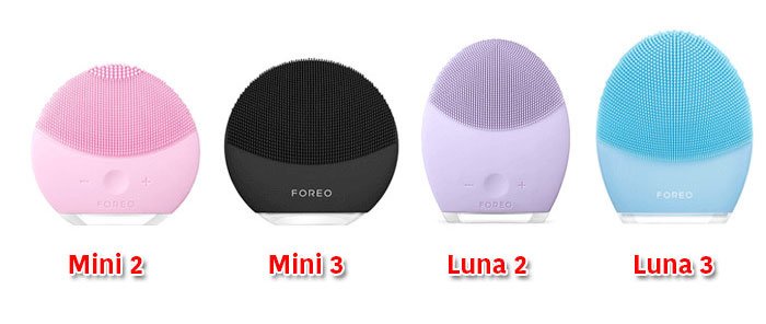 So sánh máy rửa mặt Foreo Luna mini 2 với mini 3