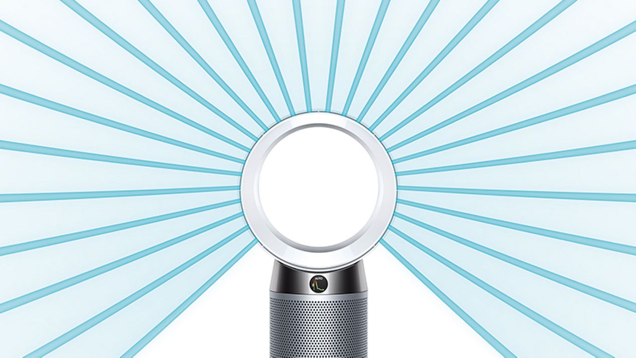 Dyson purifying desk fan multiplier technology delivers powerful airflow