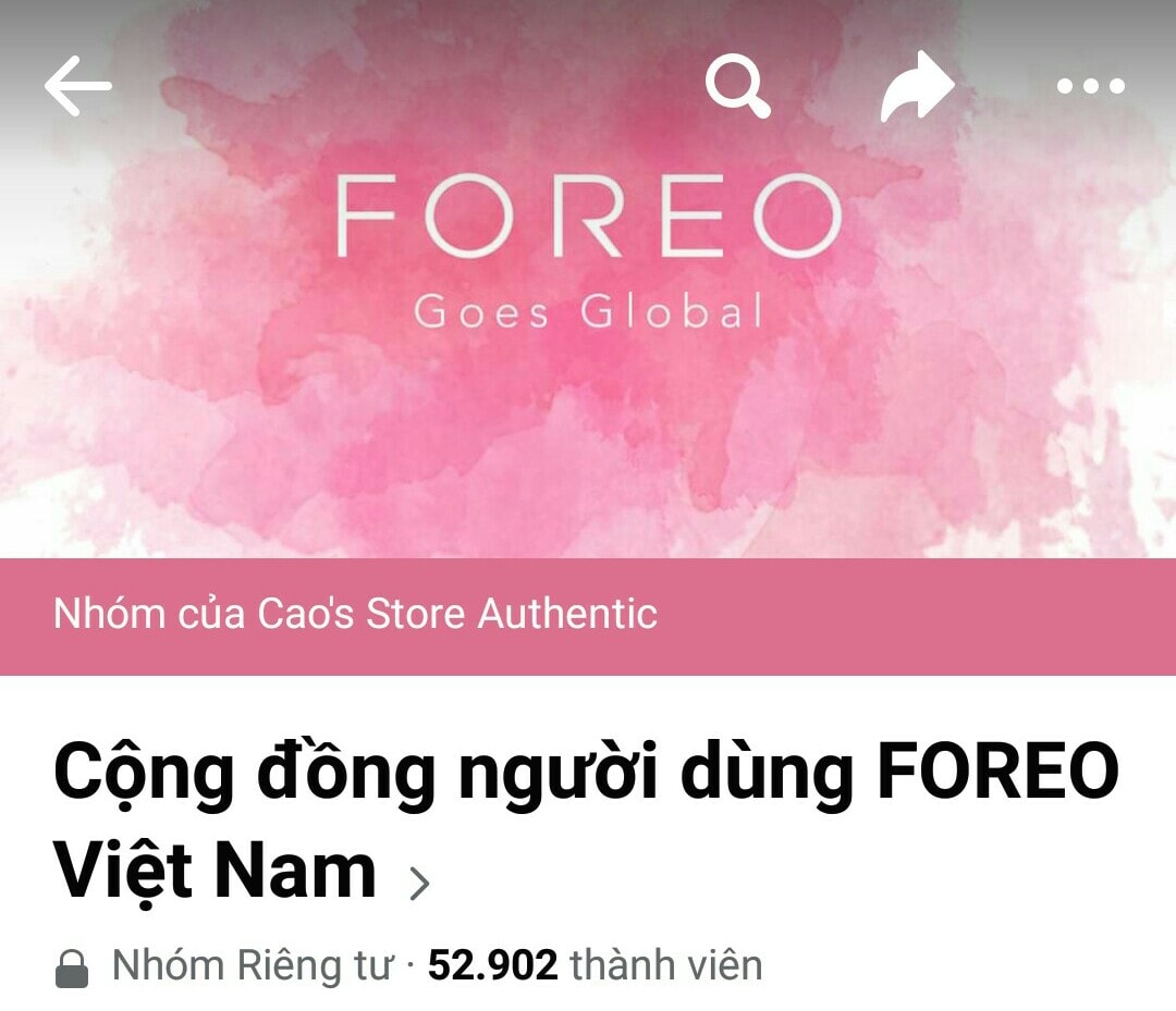 cộng đồng người dùng Foreo Việt Nam