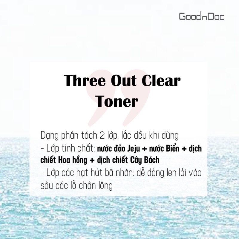 Goodndoc Three Out Clear Toner
