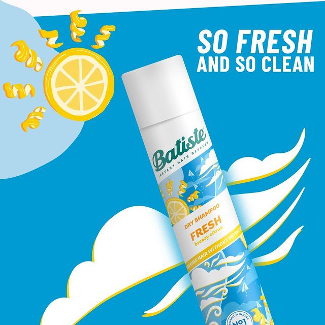 Dầu Gội Khô Batiste Dry Shampoo 200ml