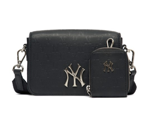 MLB016 Đen  Túi xách dáng vuông MLB Mini Monogram Embo Crossbag New York  Yankees Fa House