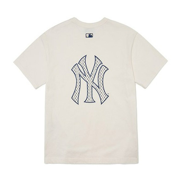 Ao -Phong -MLB -Monogram- Back -Logo -New -York -Yankees -3ATSM2023-50BKS -Trang- Kem
