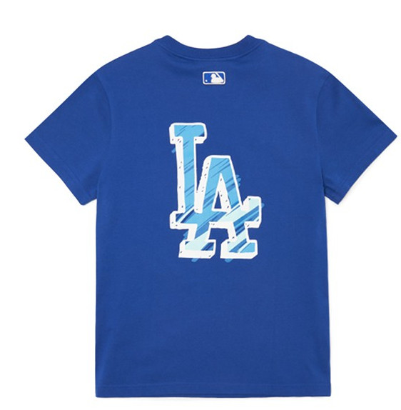 Ao -Phong -MLB -Logo- LA- Dodgers -3ATS03023-07BLD -Mau- Xanh -Duong