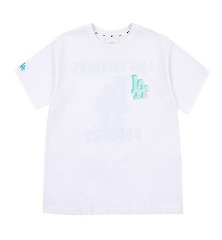 Ao -Phong -MLB- Play- Back- Pixel -Logo- Overfit -Short -Sleeve -T-shirt -LA -Dodgers -Trắag