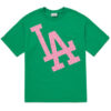 Ao -Phong- MLB- Illusion -Mega -Overfit- LA- Dodgers -3ATS60023-07GNL -Xanh