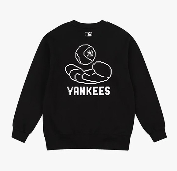 Ao -Ni- Sweater -MLB- Play- Game- Overfit- New -York -Yankees -Black -Mau- Den