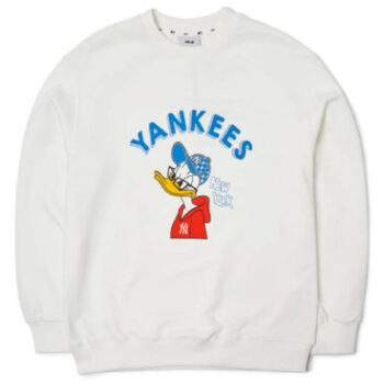 Ao -Ni- MLB -Donald- Duck- Overfit- Sweatshirt- New -York- Yankees -3AMTD1014-50IVS -Trang