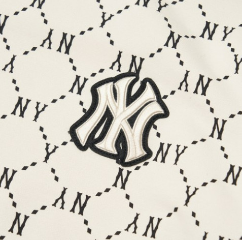 Ao -Ni -MLB- Monogram -Diamond- All -Over- Overfit- Sweatshirt- New -York- Yankees- 3AMTM0314-50CRS -Trang