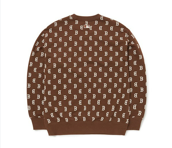 Ao -Ni- MLB -Monogram -Overfit -Sweatshirt -Boston- Red -Sox- 3AMTM0224-43BRD -Nau -Dam