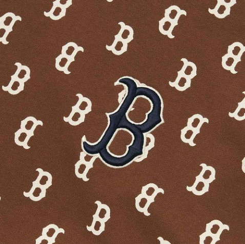 Ao -Ni- MLB -Monogram -Overfit -Sweatshirt -Boston- Red -Sox- 3AMTM0224-43BRD -Nau -Dam