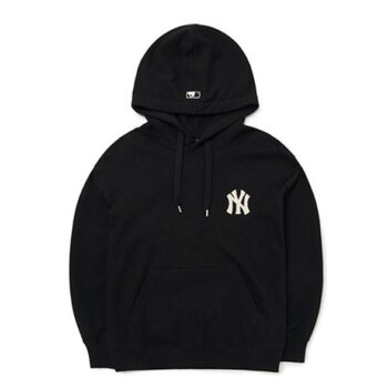 Ao -Hoodie- MLB- Basic- Medium- Logo- Overfit- Hoodie- New- York- Yankees- Black- 3AHDB0624-50BKS -Den