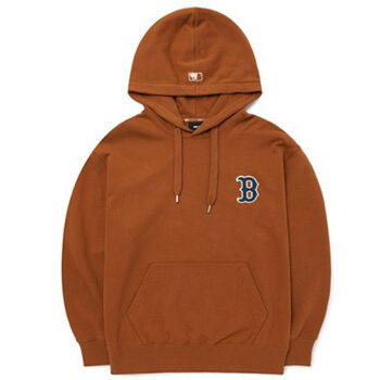 Ao -Hoodie- MLB- Basic- Medium- Logo- Overfit -Hoodie- Boston- Redsox- Brow -3AHDB0624-43BRS -Nau