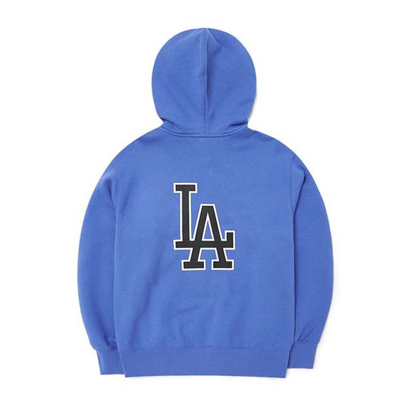 Ao- Hoodie- MLB- Logo- Zip -Up- LA- Dodgers -3ATRB0426-07BLS -Xanh