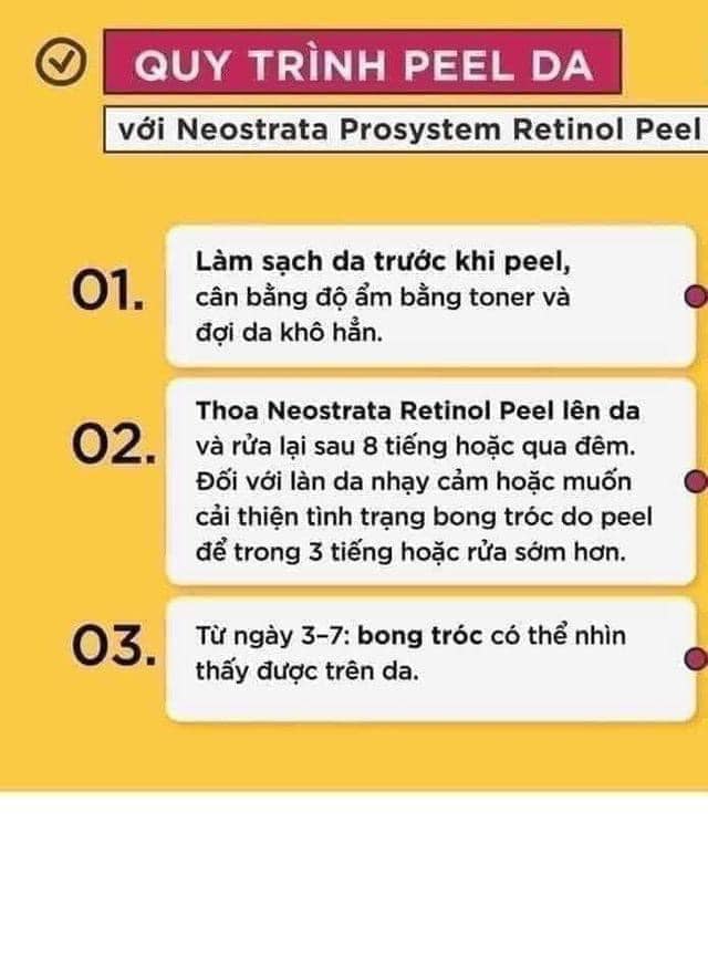Tinh -chat- peel- da- Neostrata -Prosystem -Retinol -Peel