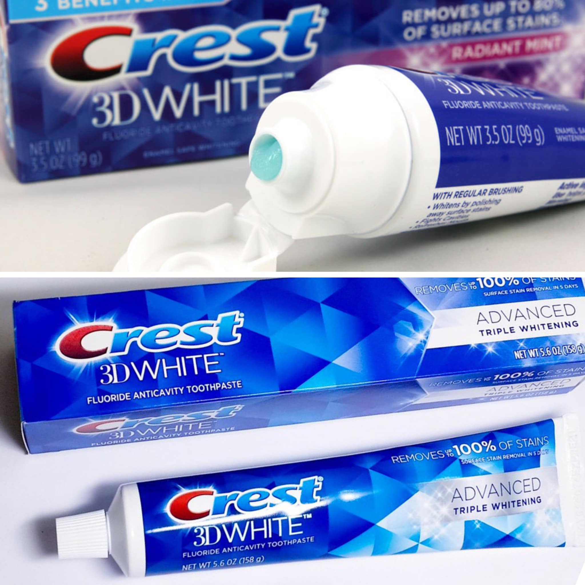 Kem -Danh -Rang -Crest- 3D- White- Advanced -Triple- Whitening -158g