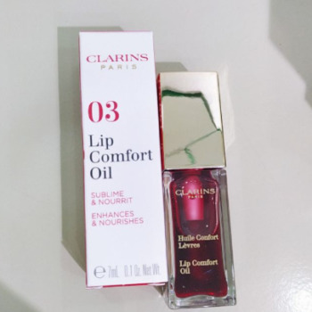 Son- Duong -Moi -Clarins- Instant- Light- Lip -Comfort -Oil -03 -Red -Berry